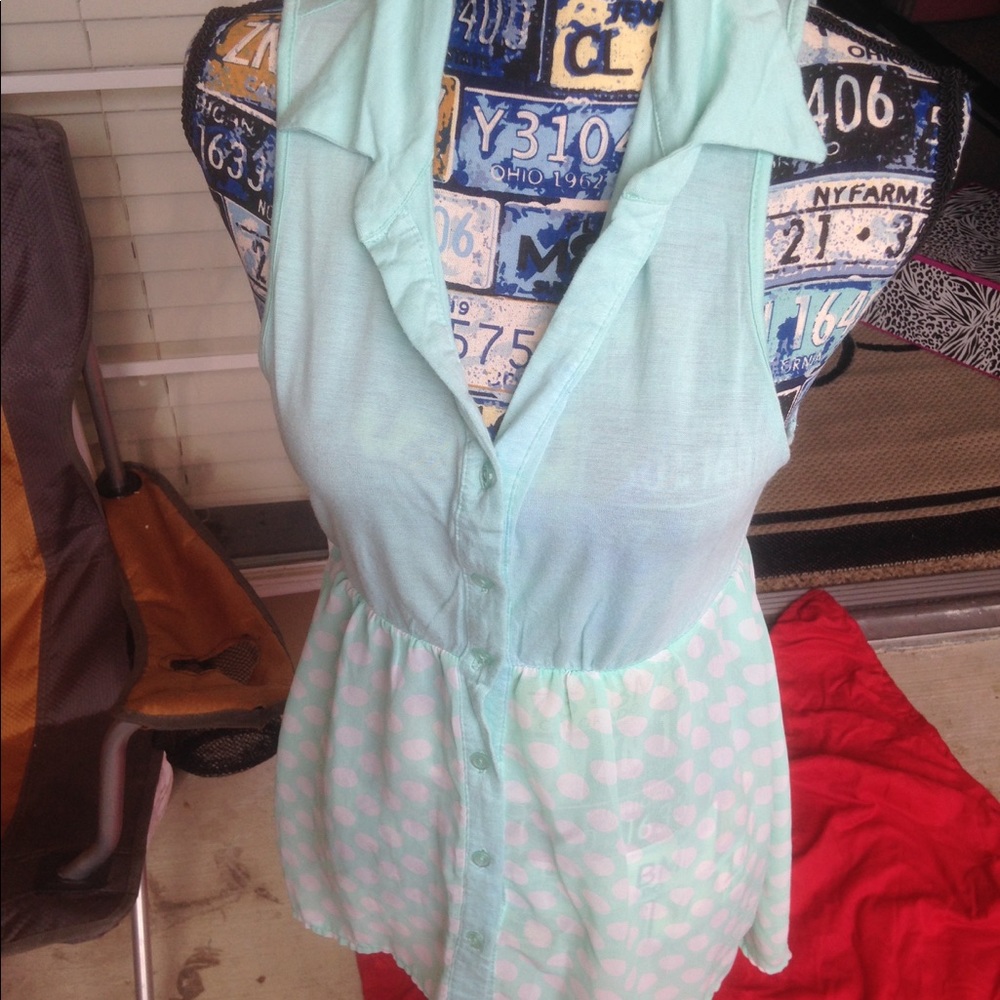 Rue21 colored teal large(small) top